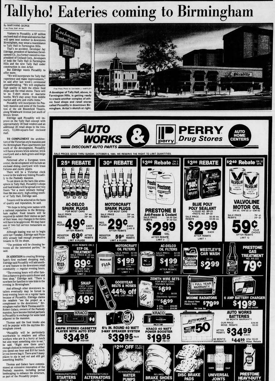 Tally Hall (Hunters Square) - Oct 1985 Article On Birmingham Location (newer photo)